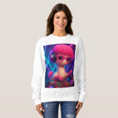 Sweatshirt Camiseta Auriculares Galácticos  (Devant entier)