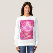 Sweatshirt Camiseta castelo rosa encantado (Devant entier)
