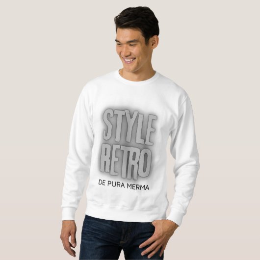 Sweatshirt Camiseta Style Retro (Devant entier)