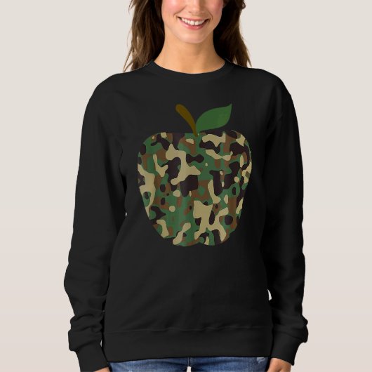 Sweatshirt Camo Apple Premier Jour De L'Équipe D'Enseignement (Devant)