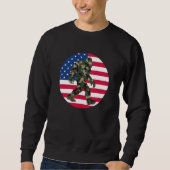 Sweatshirt Camo Bigfoot Sasquatch (Devant)