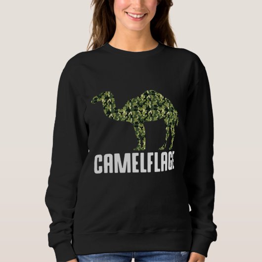 Sweatshirt Camouflage Camel Dromédal Camelflage Hump Day Cam (Devant)