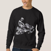 Sweatshirt Camouflage Gray Snowmobile (Devant)