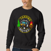 Sweatshirt Camp Besties Camping   Happy Camper (Devant)