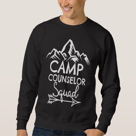 Sweatshirt Camp Counselor Squad Summer Camping Leader (Devant)
