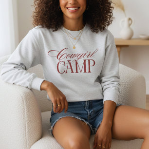 Sweatshirt Camp de Cowgirl de l'Ouest pour l'Enterrement de V