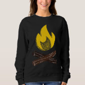Sweatshirt Camp Fire Log Camping extérieur (Devant)