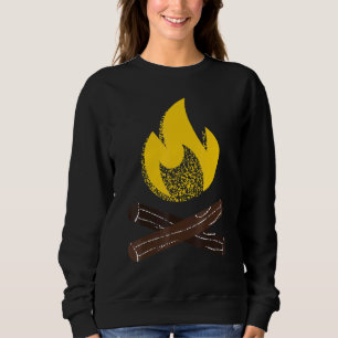 Sweatshirt Camp Fire Log Camping extérieur
