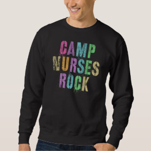 Sweatshirt Camp Nurses Do Rock Camping Médicale Squad Medic T
