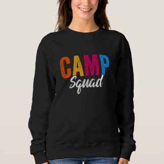 Sweatshirt Camp Squad Camping Famille Pour Femmes Hommes Corr