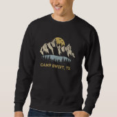 Sweatshirt Camp Swift Texas Mountain Sunset Sunrise TX (Devant)