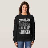 Sweatshirt Camper Papa Je Raconte Les Zones De Colline Plaisa (Devant entier)
