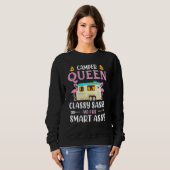 Sweatshirt Camper Queen Classy Sassy Et Un Peu Smart Assist (Devant entier)