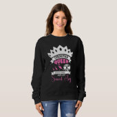 Sweatshirt Camper Queen Sassy Présente Pour Femmes Rv Camping (Devant entier)