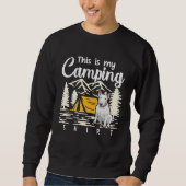 Sweatshirt Campfire Bull Terrier This Is My Camping (Devant)