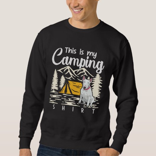 Sweatshirt Campfire Bull Terrier This Is My Camping (Devant)
