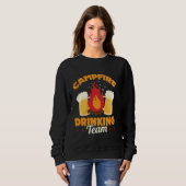 Sweatshirt Campfire Dragon Team Camping Fun (Devant entier)