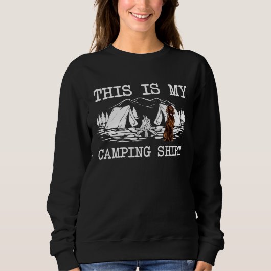 Sweatshirt Campfire Irish Setter Dog This Is My Camping (Devant)