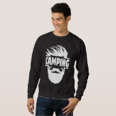 Sweatshirt Camping à cheval Feu de camp (Devant entier)