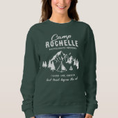 Sweatshirt Camping Bachelorette Crew Green (Devant)