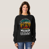 Sweatshirt Camping Buddies Call Me Camping Grammy Camper (Devant entier)