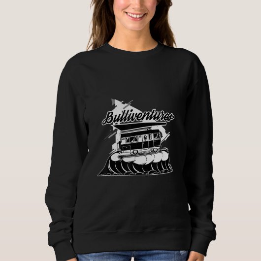 Sweatshirt Camping Bulliventures I Travel Surfing Motorhome V (Devant)