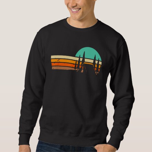 Sweatshirt Camping Camper 80s Retro Camping (Devant)