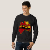 Sweatshirt Camping Caravan australien (Devant entier)