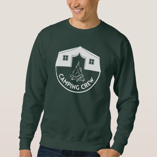 Sweatshirt Camping Crew Cool camp amoureux design (Devant)