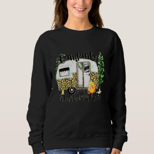 Sweatshirt Camping Dans Mon Happy Place Happy Camper