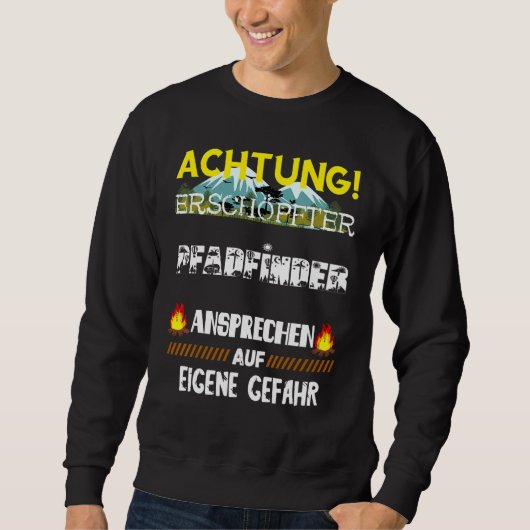 Sweatshirt Camping de scouts épuisé Camping de scouts Camping (Devant)