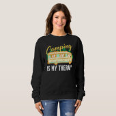 Sweatshirt Camping Est Mon Camper Thérapeutique Dit : (Devant entier)