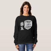 Sweatshirt Camping Est Mon Régime De Retraite Retraité Aller (Devant entier)