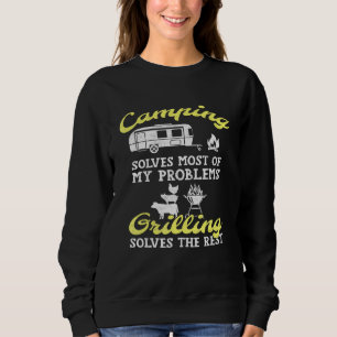 Sweatshirt Camping Et Grilling Résolvez Tous Mes Problèmes