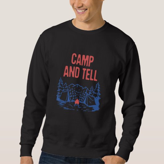 Sweatshirt Camping et raconte à tes amis de camping Copain de (Devant)