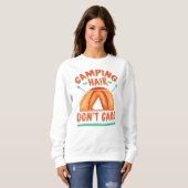 Sweatshirt Camping Hair Gag Maman (Devant entier)