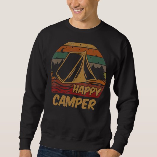 Sweatshirt Camping Happy Camper Camping Scout Camp (Devant)