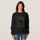 Sweatshirt Camping Humour Roi Du Camper (Devant entier)
