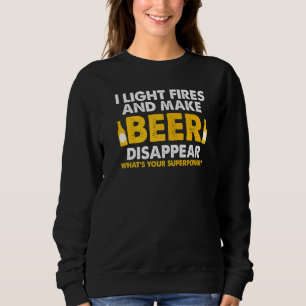 Sweatshirt Camping I Feux Légers Et Faire Bière Disparaître H