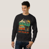 Sweatshirt Camping I Hate Pulling Out Travel Trailer Retro (Devant entier)