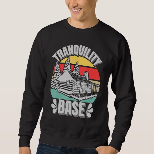 Sweatshirt Camping Journal Cabine Tranquillité Base Camper Va (Devant)