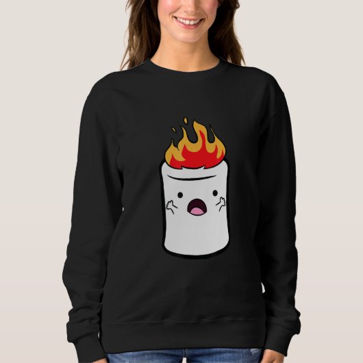 Sweatshirt Camping Marshmallow Love Marshmallows (Devant)