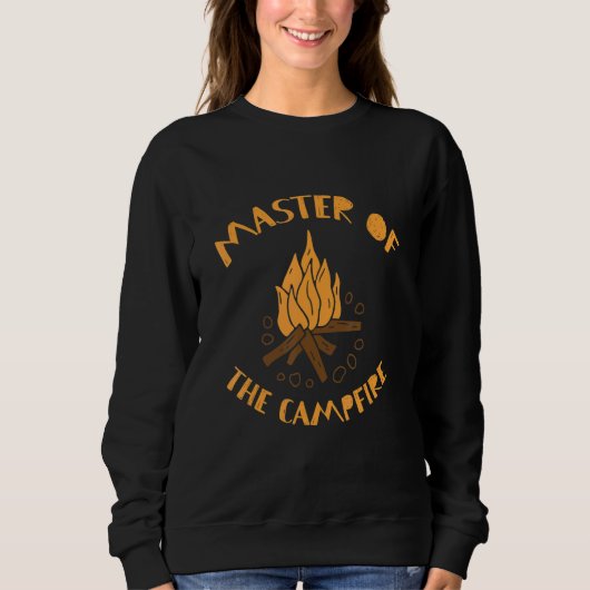 Sweatshirt Camping Outdoor Designs Master Of The Campfire 1 (Devant)