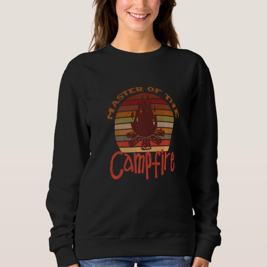 Sweatshirt Camping Outdoor Designs Master Of The Campfire 1 (Devant)