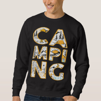 Sweatshirt Camping outdoor hiking camper cute graphic