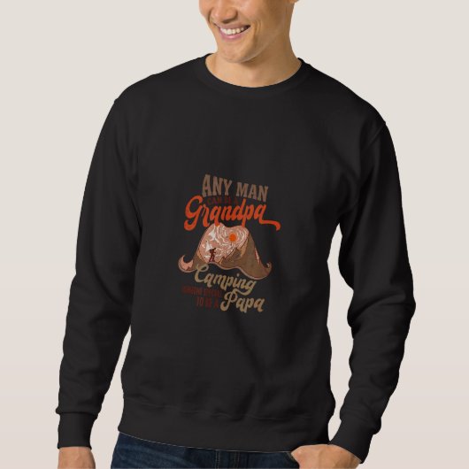 Sweatshirt Camping Papa Camionnette Vintage (Devant)