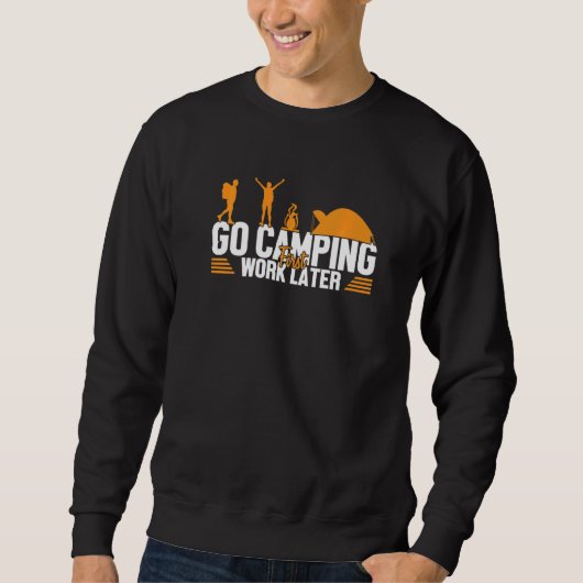 Sweatshirt Camping Premier Travail Tentes Plus Tentes Glampin (Devant)