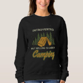 Sweatshirt Camping saying with camping tent for introvert cam (Devant)