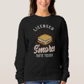 Sweatshirt Camping Smores autorisé Taste Tester Camping Mars (Devant)