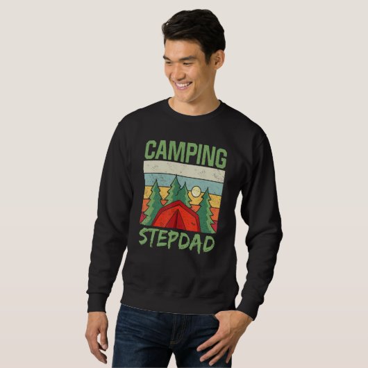 Sweatshirt Camping Stepdad Campfire Camp Camper Campsite (Devant entier)